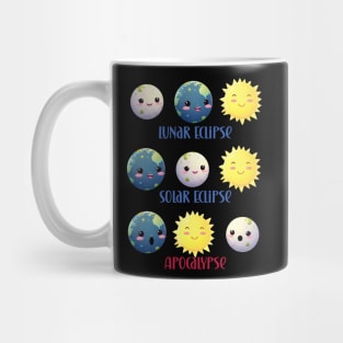 Solar eclipse apocalypse cute kawaii transition Mug